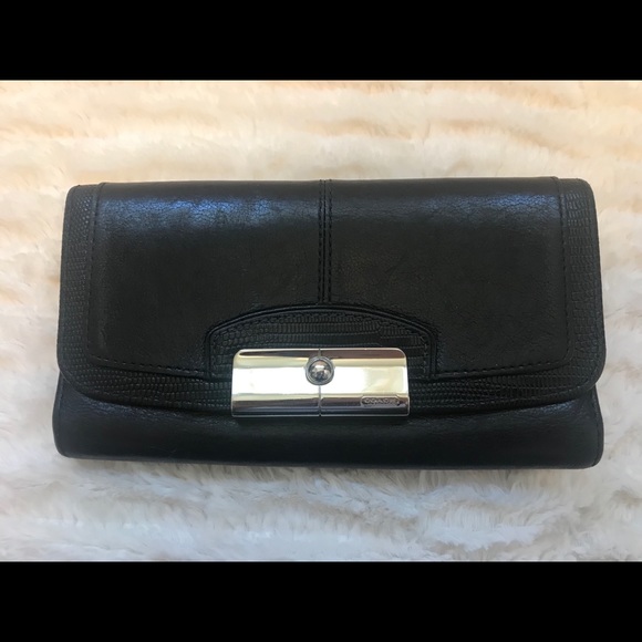 Coach Handbags - Coach Black Leather Wallet